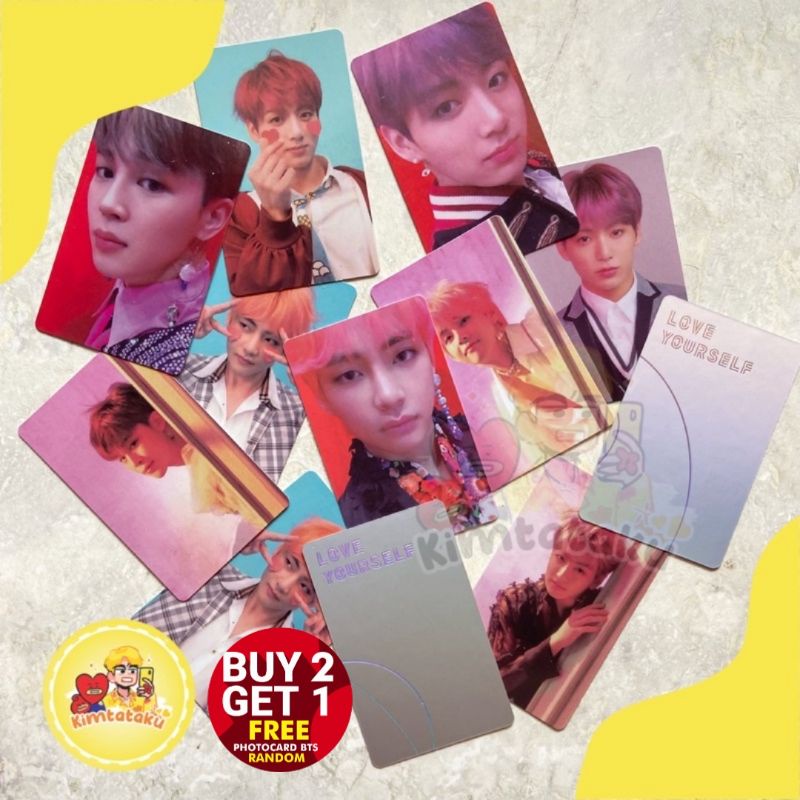 BTS unofficial photocard Love yourself ANSWER taehyung jungkook