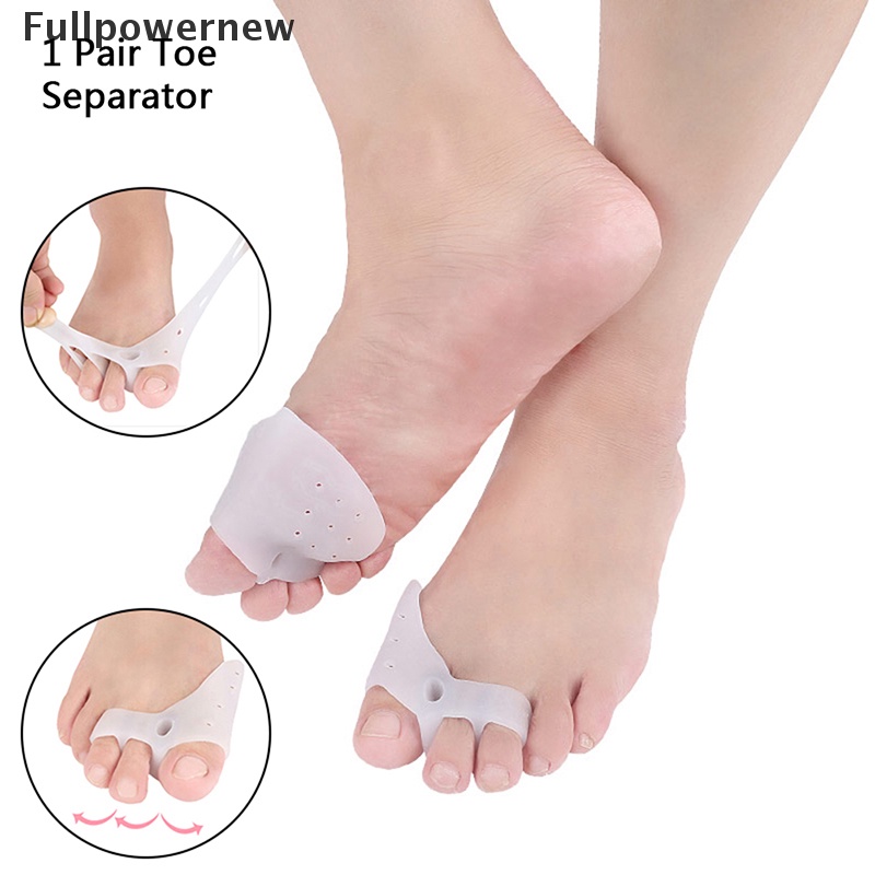 [FULL] 1Pair Silicone Bunion Toe Corrector Orthotics Straightener Separator Pain Relief