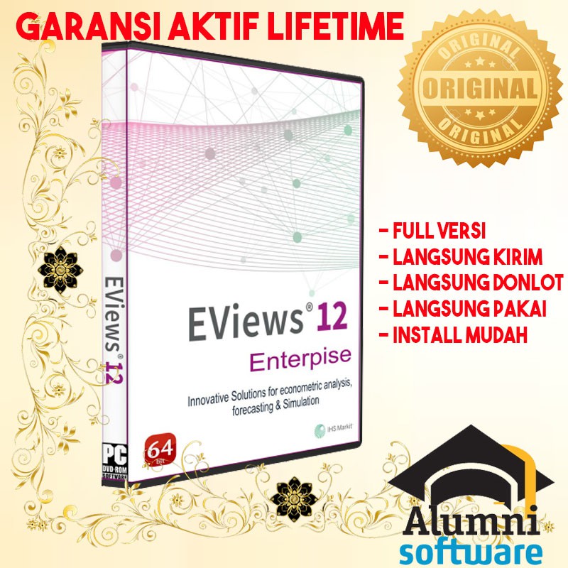 [FULL VERSION] EViews 12 Enterprise Edition LIFETIME- GARANSI AKTIVASI