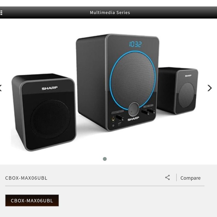 Multimedia Active Speaker SHARP CBOX-Max06UBL