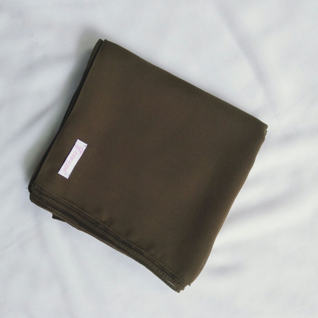 (PART 1) PASHMINA 200x100 SET CADAR/PASHMINA JUMBO CERUTI/PASMINA SYARI-dark coffee