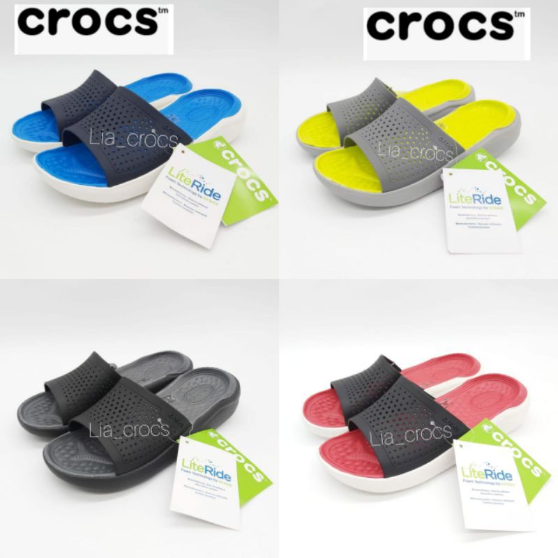 Crocs literide slide unisex /crocs pria wanita / sandal crocs literide / Sendal Pria wanita