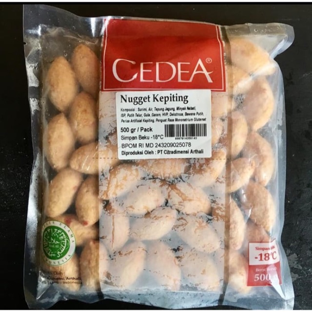 

Cedea nugget kepiting 500gr