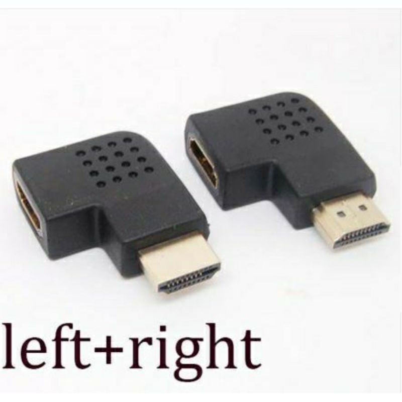 HDMI Adapter Male to Female L Shape Left Right / Left kiri Mysunstore