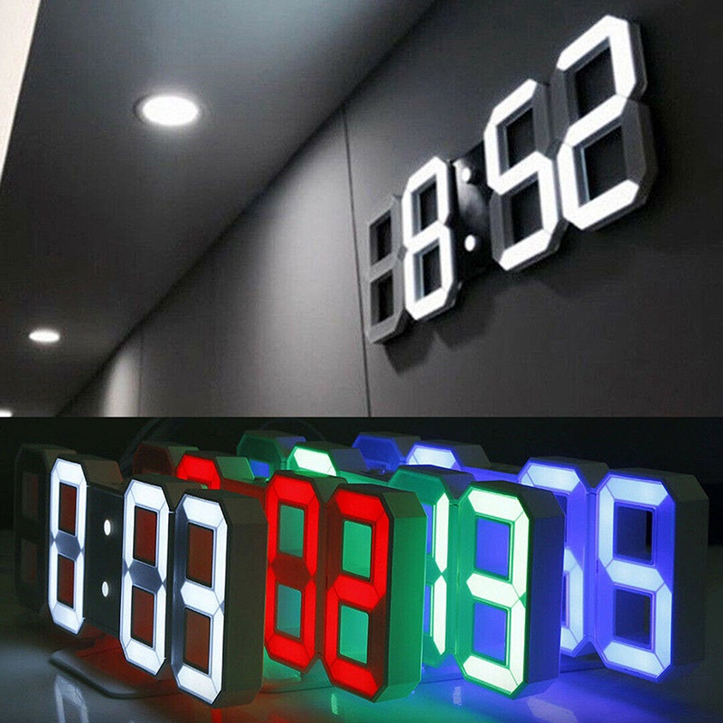 Berkah Oldshop 88 - Jam Meja LED Digital 1008 Merah / Jam Dinding LED Digital Clock