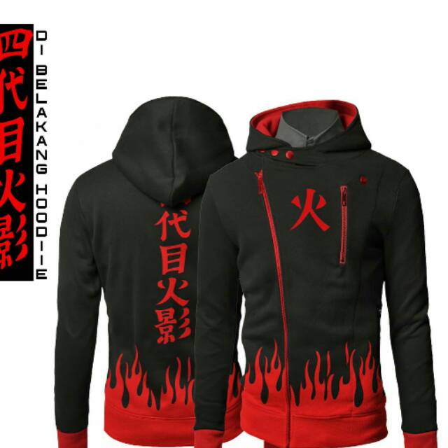 jaket harakiri hokage black red