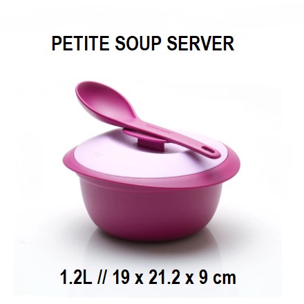 petite blossom soup server ecer 1pc ( wadah + tutupnya )