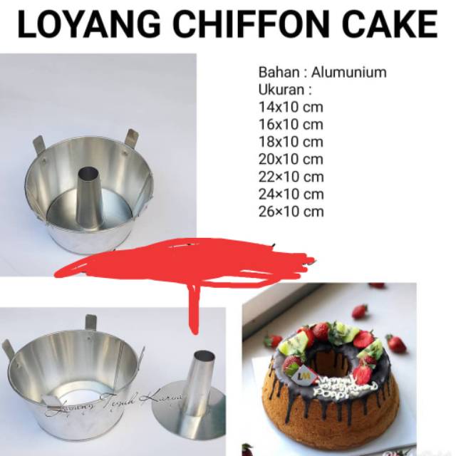 Loyang chiffon cake