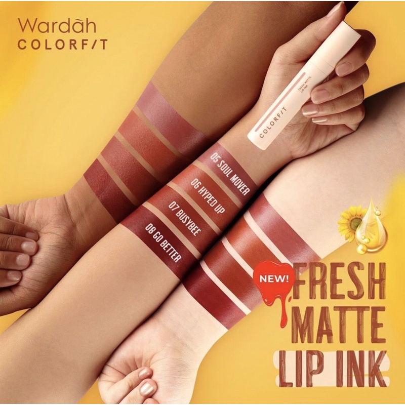 Fashion Fair - Wardah Colorfit Lip Ink Serum Infused 4g - Lip Cream dengan Serum