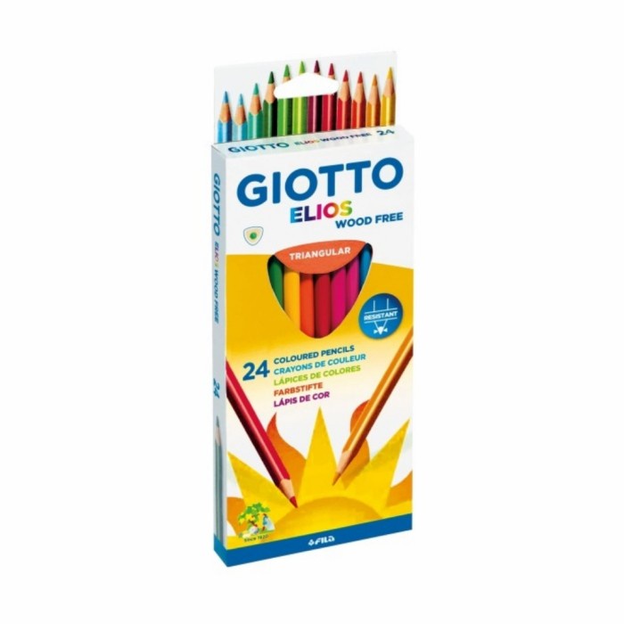

Dijual Pensil Warna Giotto Elios Set 24 Wrn Wood Free Pencil Color Non Toxic Terbatas