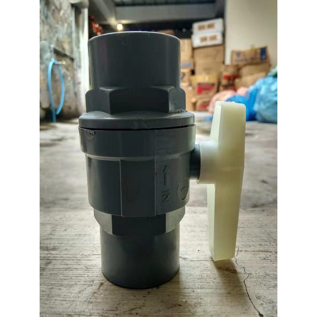 stop kran Ball valve ballvalve pvc model taiwan 1 inci