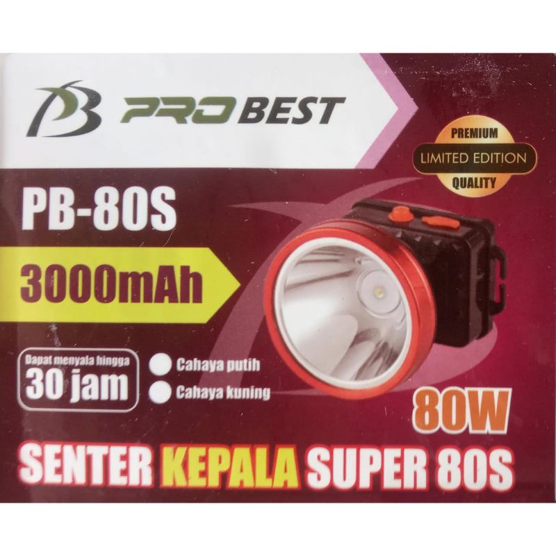 SENTER KEPALA 80 WATT MURAH