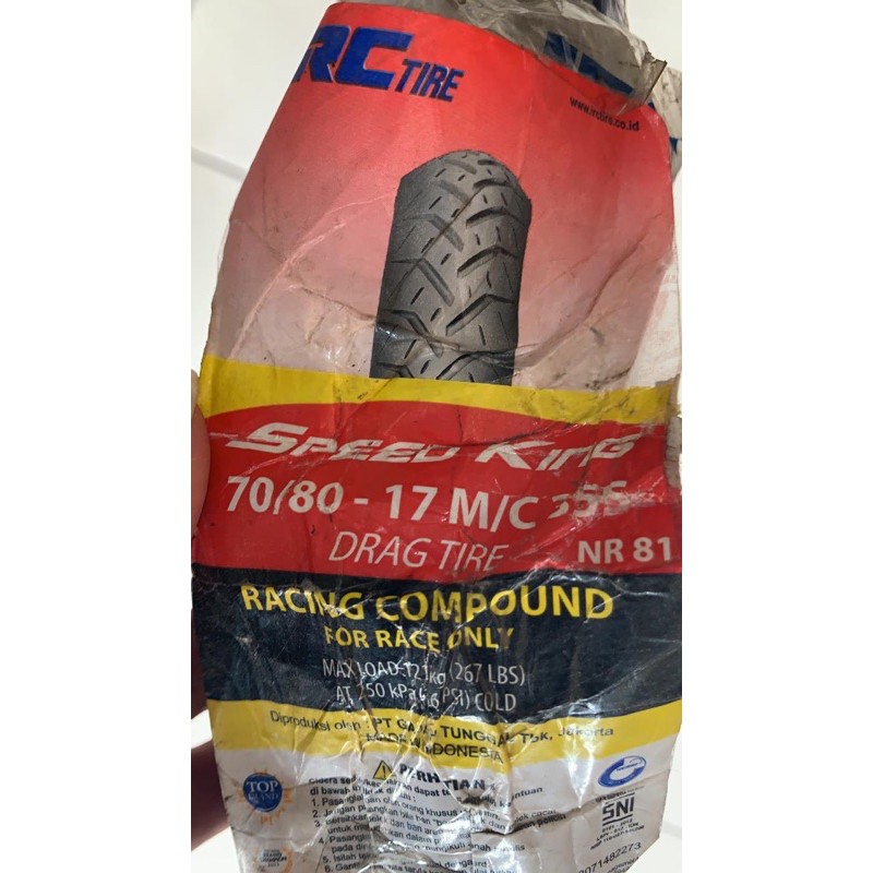 Ban Luar Motor Speed King EMD  Eat My Dust 70 80 17 IRC Drag