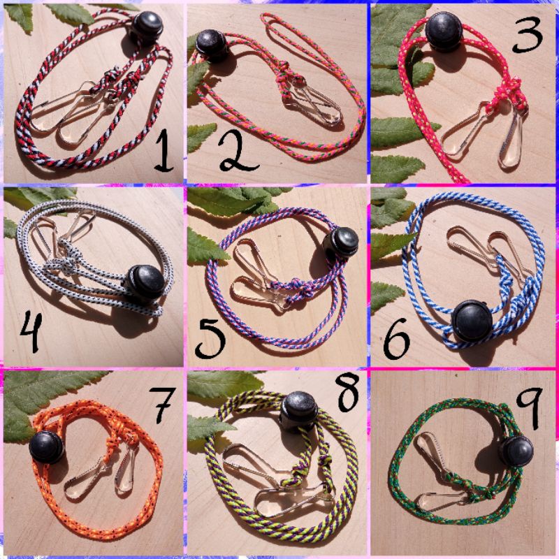 Strap_Masker / Tali Masker / Kalung Masker Motif Tali Prusik_Murah