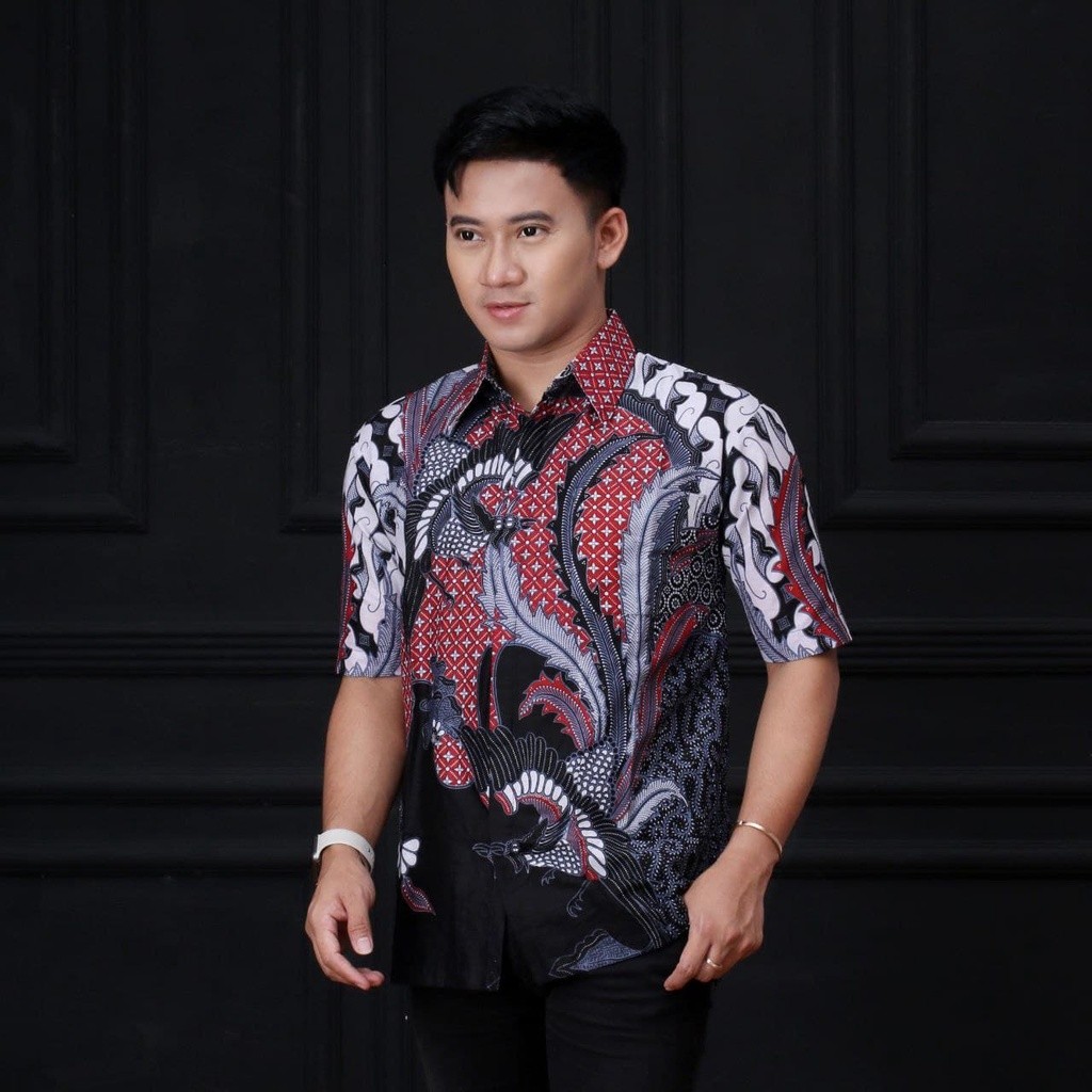 Batik Terbaru M, L, Xl, Kemeja Batik Pria Lengan Pendek Jumbo Baju Batik Pria