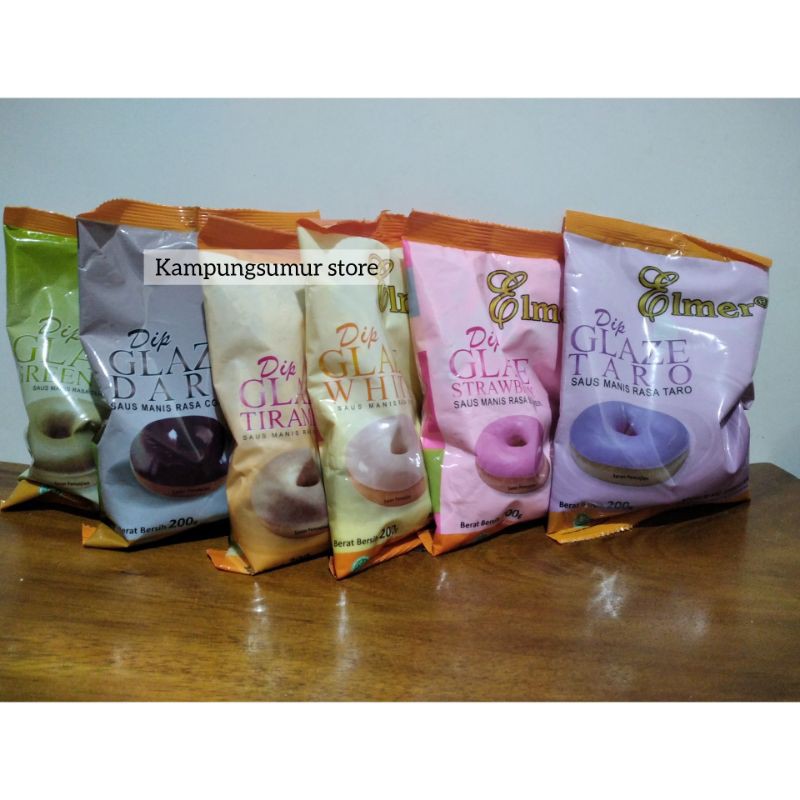 

Elmer Dip Glaze Topping Donat kemasan 200 gr