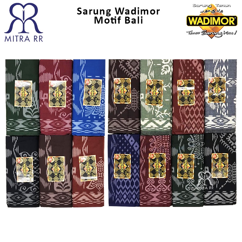 Sarung Wadimor Motif Bali Sarung Tenun Dewasa Satuan / Grosir