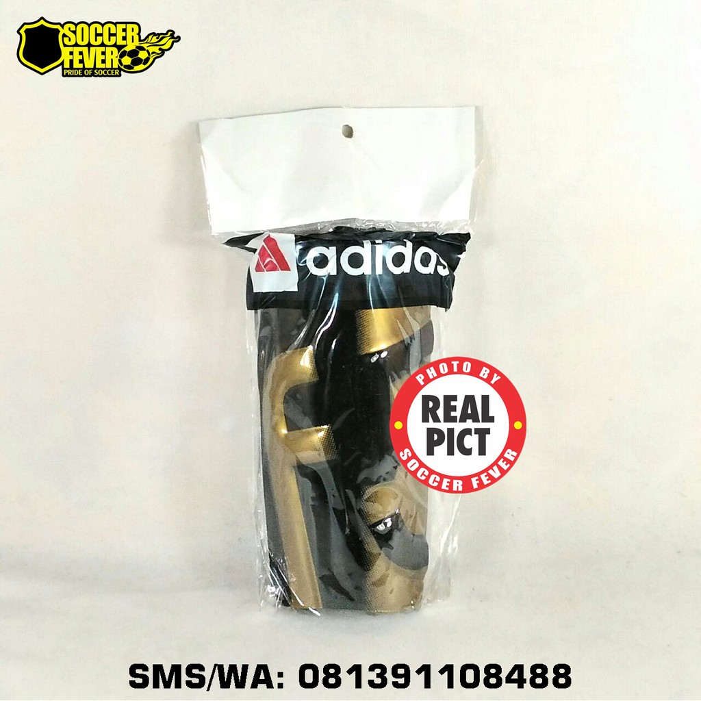 Skin/Decker/Dekker/Deker Sepak Bola Futsal Adidas F5 Hitam Emas