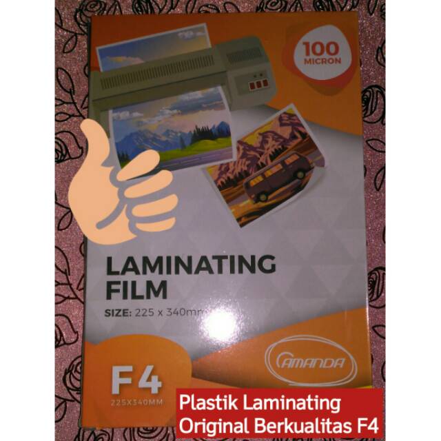 

Plastik Laminating F4 Asli Berkualitas