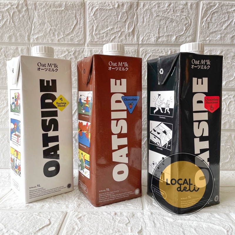 

Oatside Oatmilk 1L Barista Blend / Chocolate Hazelnut / Chocolate - Susu Oatside