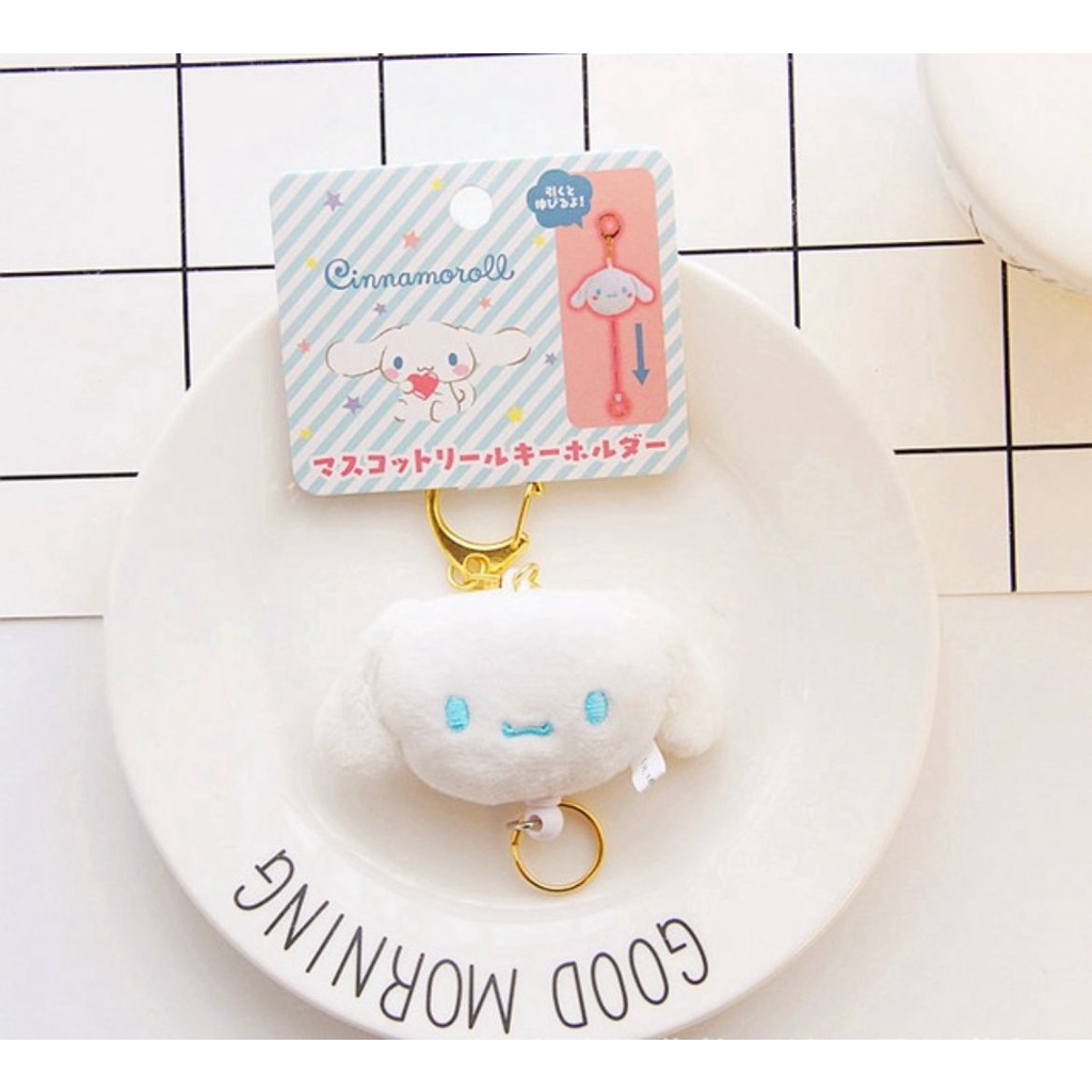 GANTUNGAN KUNCI BONEKA MELODY CINNAMOROLL HELLO KITTY POMPOMPURIN KEYCHAIN