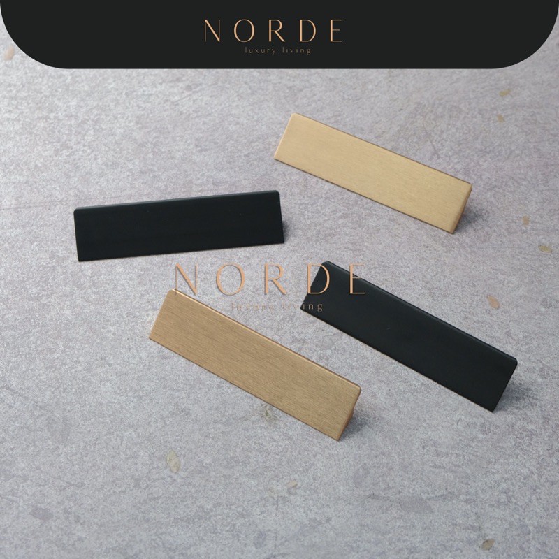 Furniture Handles / Handle Perabot / Gagang Lemari / Hitam Emas Gold