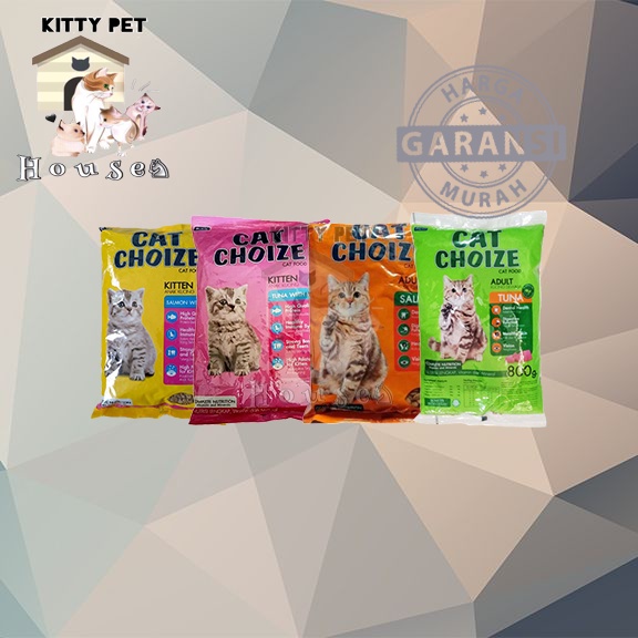Makanan kucing cat choize 800gr & 1kg 7pc all varian