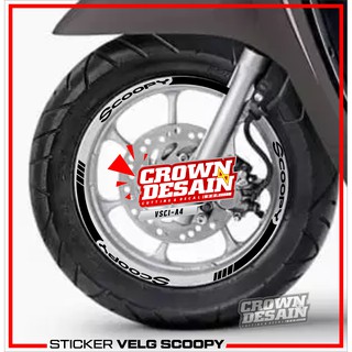 Jual Stiker Velg Honda Scoopy Sticket Cutting List Velg Scoopy Variasi Aksesoris Stiker Motor