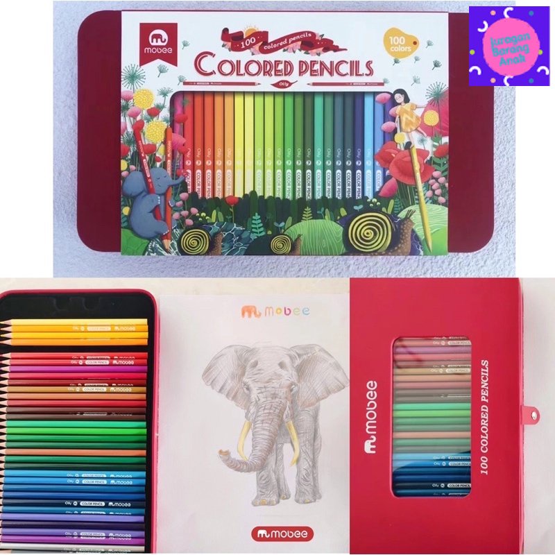 

Fun Edutoy Color Pencil 100 pcs Pensil Warna Menggambar Set