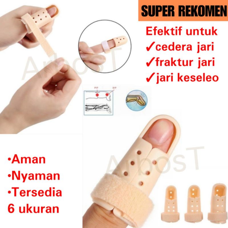 Finger Splint Pelurus Jari Trigger Finger Cedera Penyangga Fiksasi Korektor Jari Terapi Jari Kaku