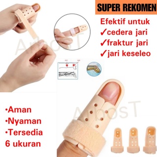 Image of Finger Splint Pelurus Jari Trigger Finger Cedera Penyangga Fiksasi Korektor Jari Terapi Jari Kaku