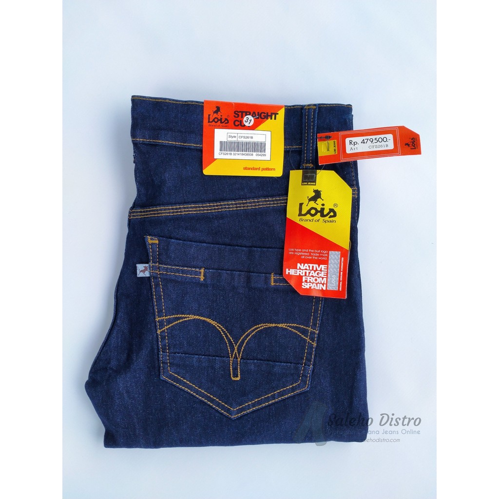 [BAYAR DITEMPAT] CELANA  LOIS PRIA BLUE BLACK DONGKER GRADE ORI TERLARIS