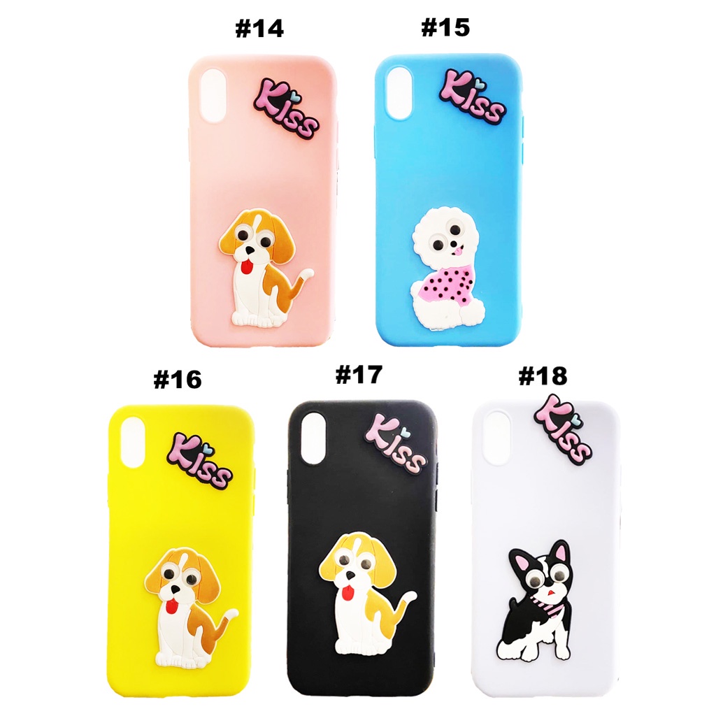 Softcase Hp iPhone X Fuze Silicon Case Gambar Cartoon Casing Original Soft Case + Pop Socket