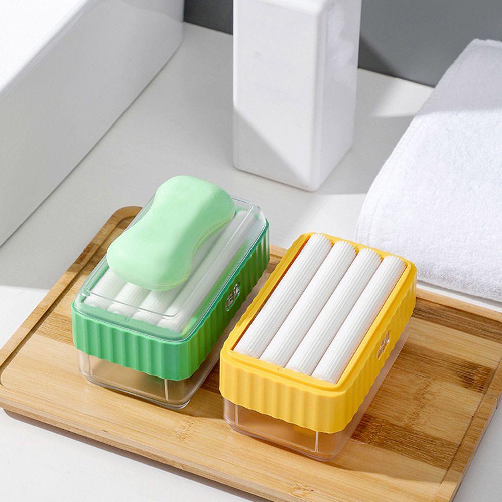 Populer Dispenser Sabun Pump Rumah Dapur Isi Detergen Wadah Cuci Piring Kotak Cairan Pembersih Double Layer