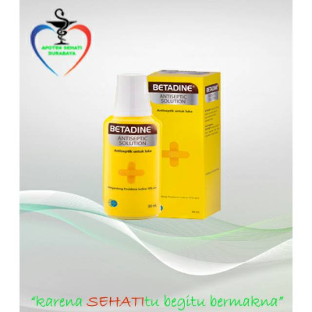 BETADINE SOLUTION 30 ML OBAT LUKA ANTISEPTIK PERLENGKAPAN P3K