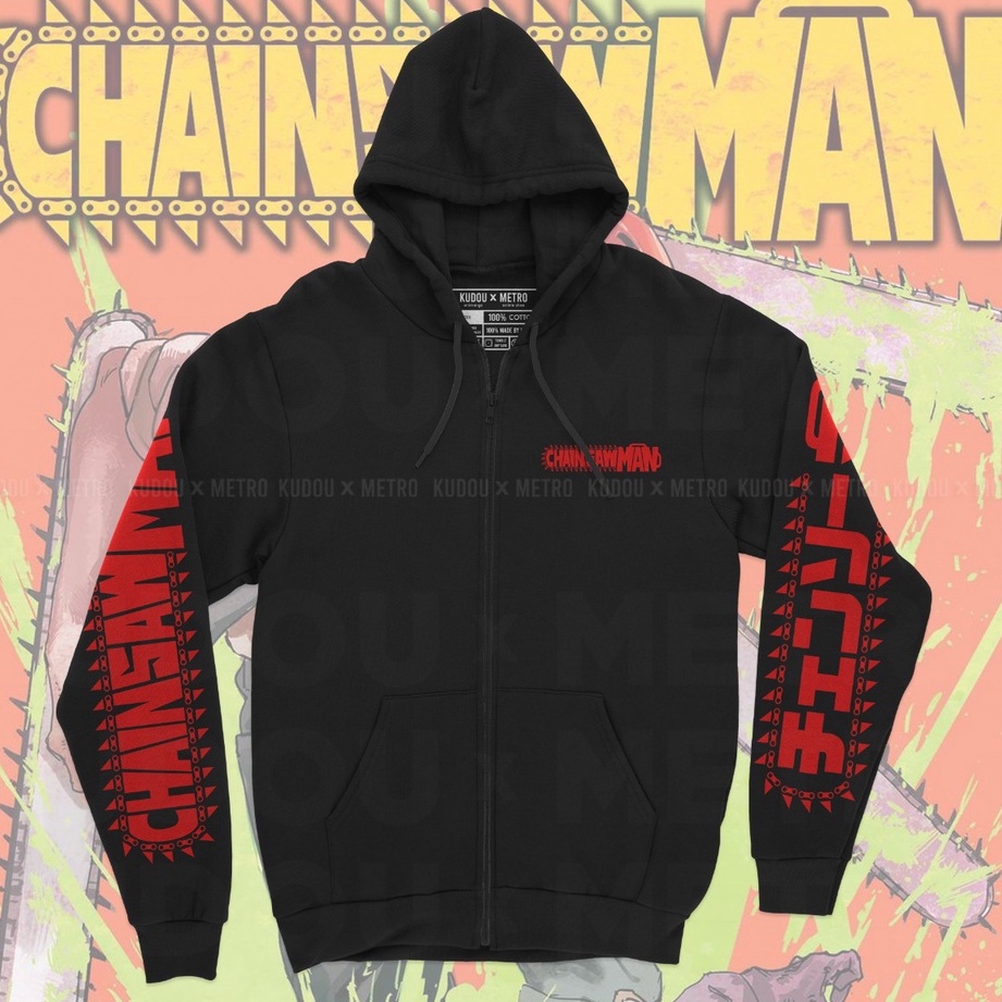 Jaket Chainsaw Man Anime Manga Premium Unisex