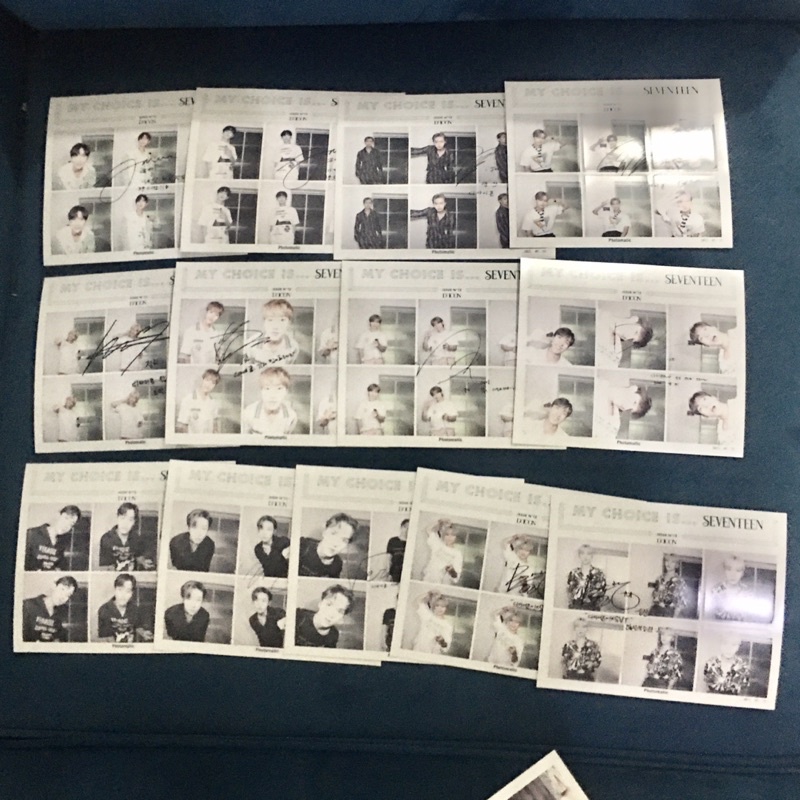 Ready Stock Sharing Dicon Luxury photocard photomatic individual unit scoups jeonghan joshua jun hos