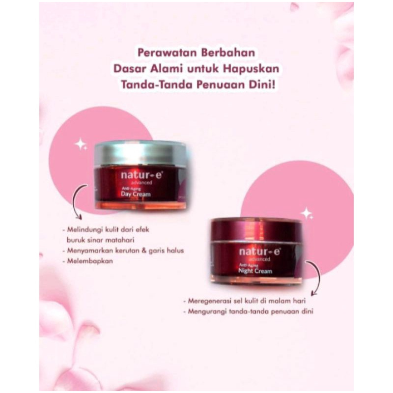 Natur e advance cream siang dan malam 30g