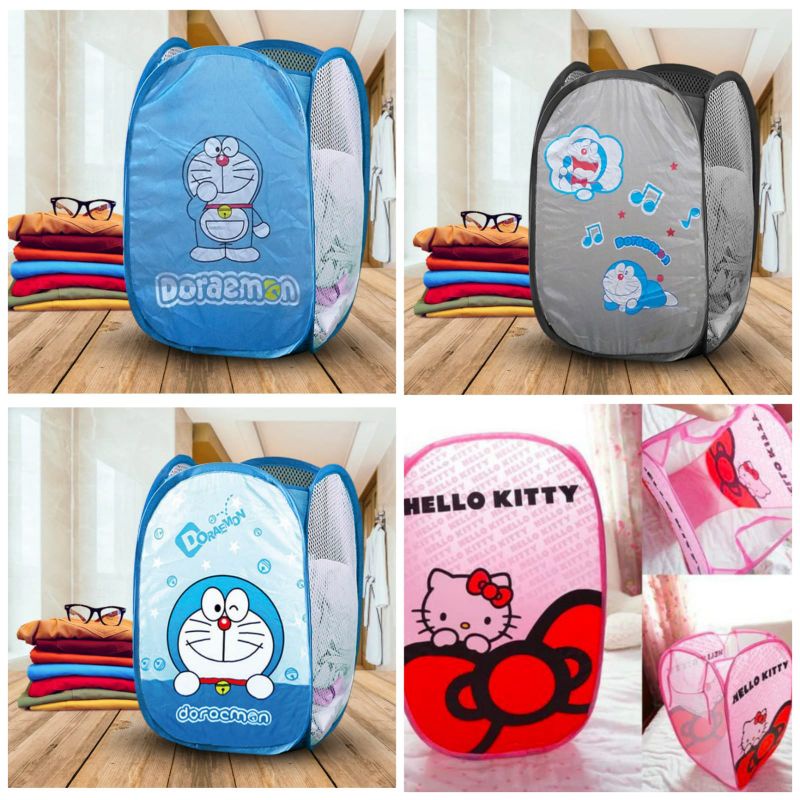 KERANJANG BAJU LIPAT KARAKTER / KERANJANG LOUNDRY