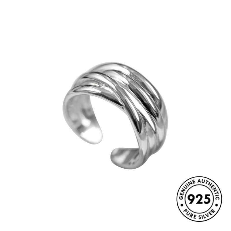 Cincin Model Twist Bahan S925 Sterling Silver