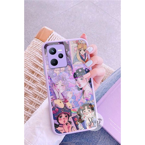 (SW) Softcase Kaca Ungu/Lilack Realme C35 Narzo 50A Prime softcase Realme C35 Narzo 50A Prime | casi