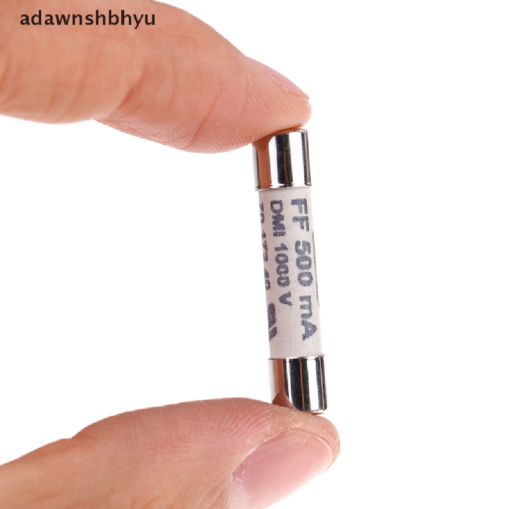 Adawnshbhyu 1Pc FF 0.5A 500mA 1000V dmi fuse Untuk multimeter F15B F17B F18B 6.3x32mm