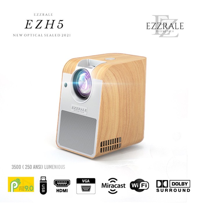 NEW SMART MINI EZZRALE EZH5 ANDROID BLUETOOTH SPEAKER PROJECTOR ORI