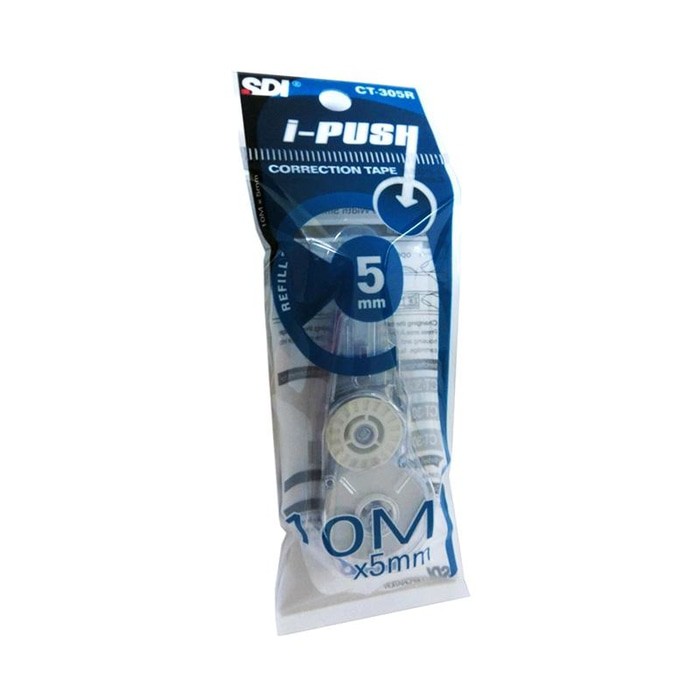 

SDI refill correction tape 10m x 5mm / SDI refill tip ex i push CT 305