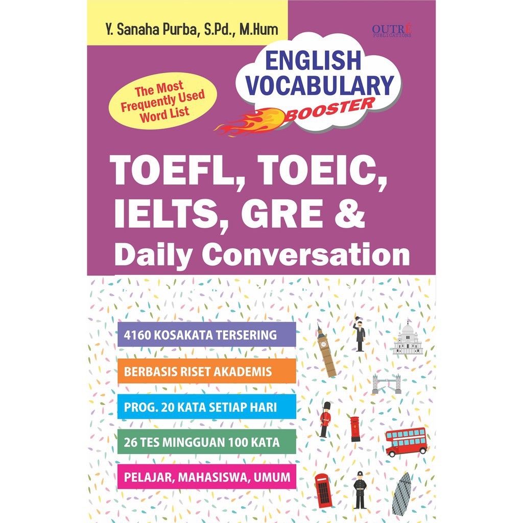 English Vocabulary Booster Toefl Toeic Ielts Gre Daily Conversation Shopee Indonesia