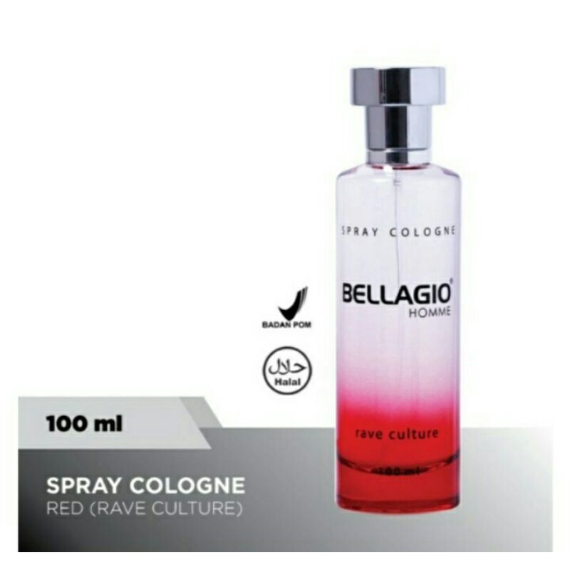 parfum Bellagio merah ( rave culture ) 100 ml original