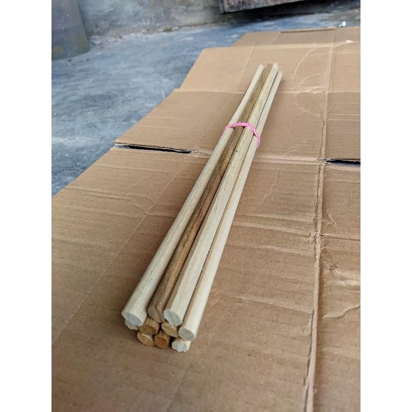 tangkringan burung kenari oval kayu jati(10biji)