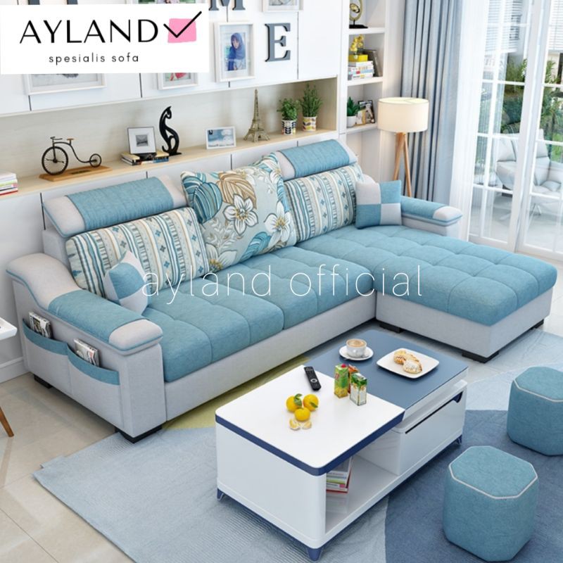 Kursi Ruang Tamu Sofa Minimalis Modern Leter L