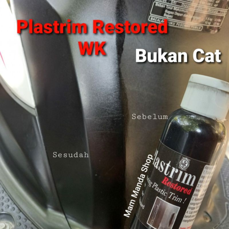 Penghitam Body Motor Permanen 100ml /Dasboard/Deck/Cover/Spakbor/Plastik Trim/Body Kasar/Plastrim Restored