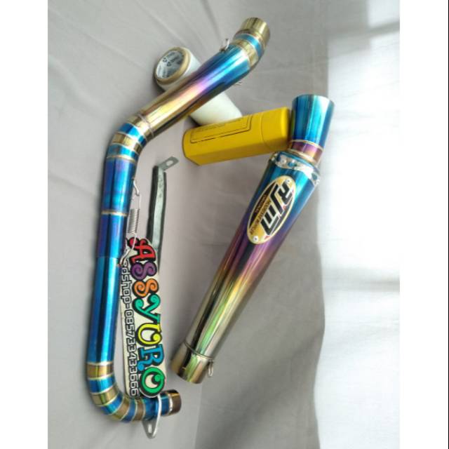 KNALPOT RJM 2TONE BEBEK KANAN C70 ORIGINAL KONTES OTOTREND
